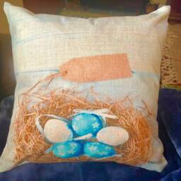 Easter Egg-Nest Decorative Pillow Covers - thumbnail 2
