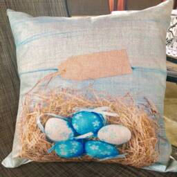 Easter Egg-Nest Decorative Pillow Covers - thumbnail 4