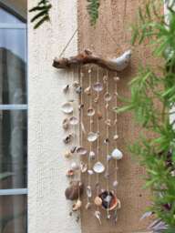Wind Chimes Boho Natural Seashell Mediterranean Shells Garden Chime Decor Home Coastal Beach Style Art Shell Mobil Wall Pendant - thumbnail 1