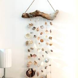 Wind Chimes Boho Natural Seashell Mediterranean Shells Garden Chime Decor Home Coastal Beach Style Art Shell Mobil Wall Pendant - thumbnail 3