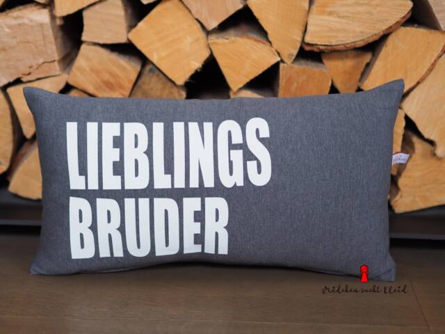 Pillow Favorite Brother, Neck Roll, Brother Gift, Including Inlay - image 1