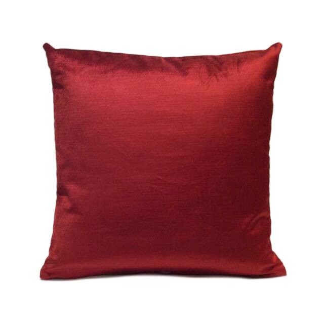 Deep Red Pillow, Throw Pillow Cover, Decorative Cushion Pillowcase, Accent Toss Velvet Modern - image 1