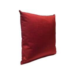 Deep Red Pillow, Throw Pillow Cover, Decorative Cushion Pillowcase, Accent Toss Velvet Modern - thumbnail 2
