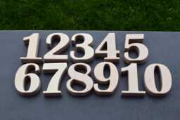 1-25 5'' Wooden Numbers, Free Standing Wedding Table Rustic Decors, Numbers For Tables, Home Decor Or Nursery, Photo Props - thumbnail 1
