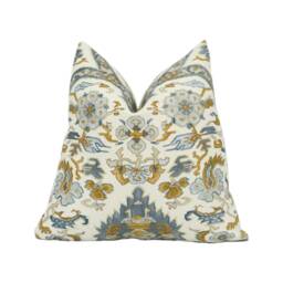 Cowtan & Tout - Vermeer Indigo/Cream Stunning Designer Cushion Cover Handmade Throw Pillow Classic Home D??cor - thumbnail 1
