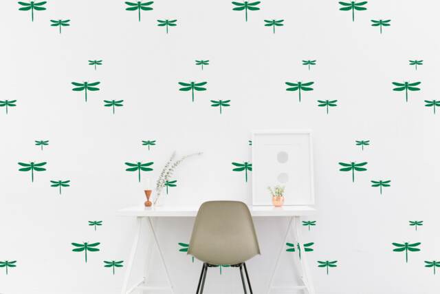 Dragonfly Wall Decal Insect Kids Room Wall Sticker Nursery Bedroom, Living Pattern Wallpaper Vinyl Decals Home Decor Stickers - image 1