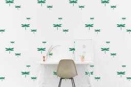 Dragonfly Wall Decal Insect Kids Room Wall Sticker Nursery Bedroom, Living Pattern Wallpaper Vinyl Decals Home Decor Stickers - thumbnail 1
