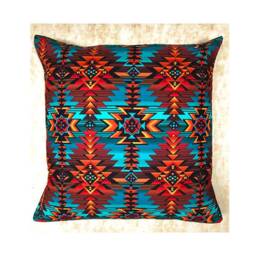 Beautiful Colours in Our Navajo, Cherokee Inspired Material ~ Cushion Cover Fits An 18 - thumbnail 1