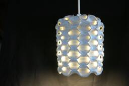 Hand Crafted Danish Ceramic Stoneware Cylindrical Hanging Lamp