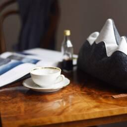 Triglav Mountain Pillow Felt Alpine Cushion With Lavender Spelt Husks Infill - Midi Size - thumbnail 3