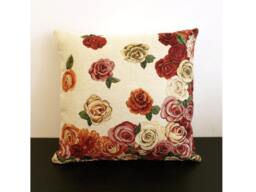 Pillow Cover Gobelin With Floral Design Rose For Living Room Sofa Armchairs Throw Pillow Cushion Cover Roses Decorative Gift Flowers - thumbnail 1
