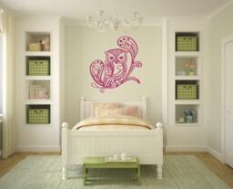 Wall Decals Owl Branch Decal Vinyl Sticker Art Home Decor Mural Bathroom Kitchen Bedroom Eg58 - thumbnail 1