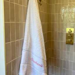 Personalised Towel With Custom Embroidery Luxury Monogrammed Bath Hand Sheet - thumbnail 3