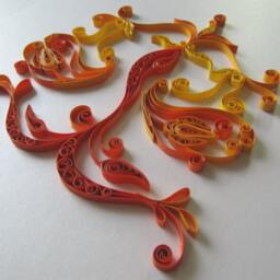 Libra Zodiac Sign Handmade Quilled Paper Art, Colorful Wall Decor - thumbnail 2