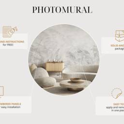 Abstract Marble Texture Wall Mural Ink Color, Peel & Stick Wallpaper - thumbnail 4