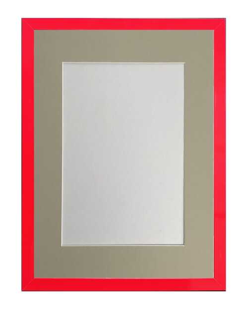 Post Box Red 20mm Picture, Photo, Poster Frame With Light Grey Mount - image 1