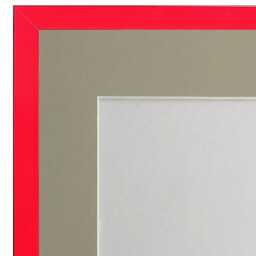 Post Box Red 20mm Picture, Photo, Poster Frame With Light Grey Mount - thumbnail 2