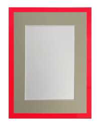 Post Box Red 20mm Picture, Photo, Poster Frame With Light Grey Mount - thumbnail 1