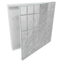 Marble Texture Wall Mounted Key Cabinet, Gray Box For Home, Minimalist Textures, Stylish Minimalists - thumbnail 2