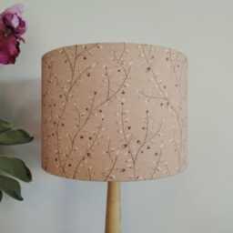 Berry Lampshade Blush Pink Voyage Maison Boysenberry Flower Blossom Fabric Drum Lamp Shade Ceiling Pendant Ortable Floor Various Sizes - thumbnail 3