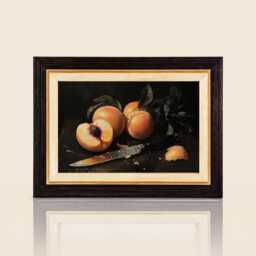 Black & Natural Picture Frame Custom Sizes Available, Two Toned Frame - thumbnail 1