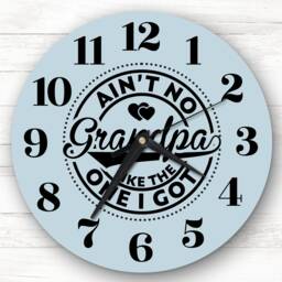 Ain't No Grandpa Like The One I Got Personalised Gift Clock - thumbnail 1