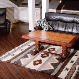 Handmade Wool Area Rug Carpathian Woven Kilim, Soft Natural Rug - thumbnail 2