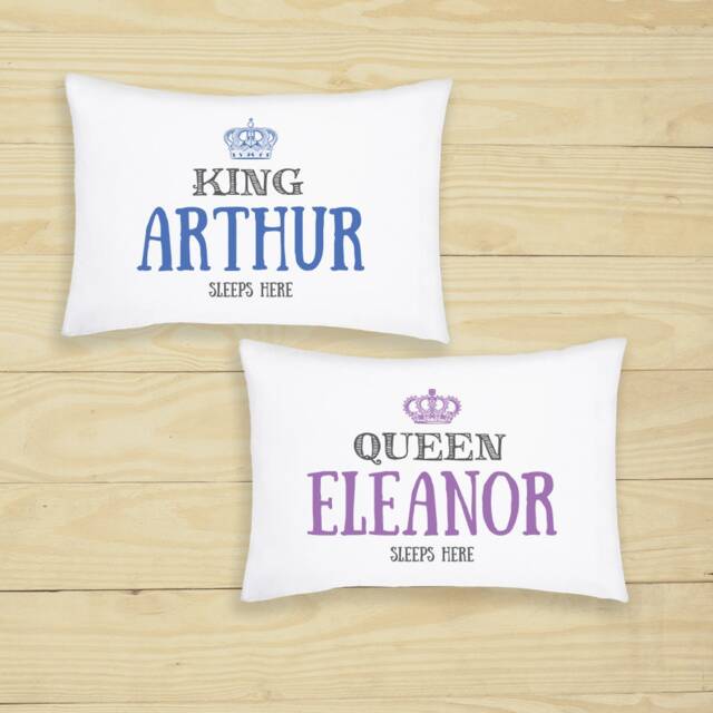 Personalised Queen King Princess Prince Pillow Case With 4 Design Option - Mothers Day, Valentines Or Birthday Gift, Gift For Girls & Boys - image 1