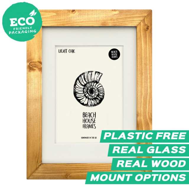Wood Picture Frame Wooden A4 Photo A2 Rustic - image 1