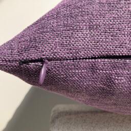 Lavender Purple Linen Pillow, Cotton Soft Fabric, Throw Pillow Cover, Cushion, Textured Custom Size - thumbnail 3