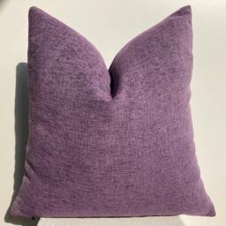 Lavender Purple Linen Pillow, Cotton Soft Fabric, Throw Pillow Cover, Cushion, Textured Custom Size - thumbnail 2