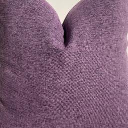 Lavender Purple Linen Pillow, Cotton Soft Fabric, Throw Pillow Cover, Cushion, Textured Custom Size - thumbnail 4