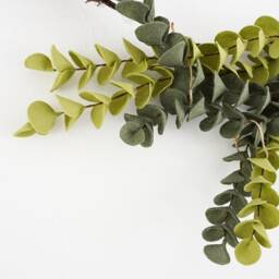 Felt Eucalyptus Wreath Nordic Holiday Wall Hanging With Tree Branch - thumbnail 3
