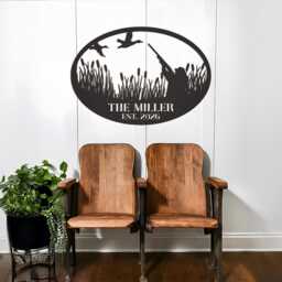 Custom Mallard Duck Metal Sign - Personalized Hunting Lodge Wall Art For Rustic Cabin Decor - thumbnail 3