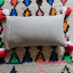 "Berber Cushion 100% Pink Rectangular Lining ""Adana" - thumbnail 2