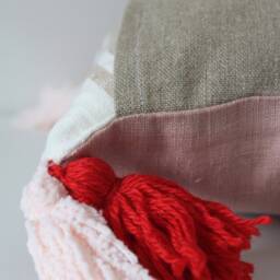 "Berber Cushion 100% Pink Rectangular Lining ""Adana" - thumbnail 4