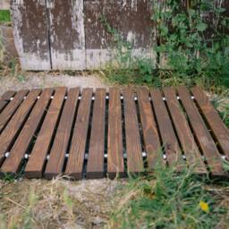 Slatted Welcome Mat - Heirloom Quality Hardwood - thumbnail 3