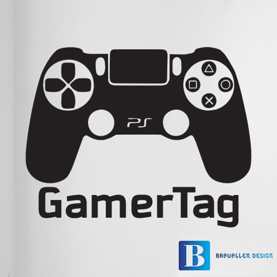 Personalised Name Gamer Tag Gamer Wall Art Boys Kids Bedroom Custom Vinyl Sticker - image 1