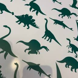 Set Of 24 Mixed Jurassic Park Inspired Dinosaur Wall Vinyl Decal Stickers - thumbnail 2