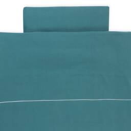 Kraftkids Bedding Set Muslin Nile Blue Blanket 135 X 100 cm, Pillow 40 60 Blanket 140 200 80 cm - thumbnail 2