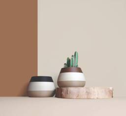 Large Wooden Indoor Plant Pots, Plant Holders Gift For Lover, Apartment Decoration Idea, Geometric Design, Minimalist & Modern Home