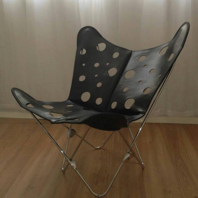 Raw Leather Argentina - Bkf Leather Chair Saddlery Polo Leather. Black W/Holes, Blk Stitching. Factory Prices Free Shipping - image 1