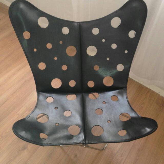 Raw Leather Argentina - Bkf Leather Chair Saddlery Polo Leather. Black W/Holes, Blk Stitching. Factory Prices Free Shipping - image 1