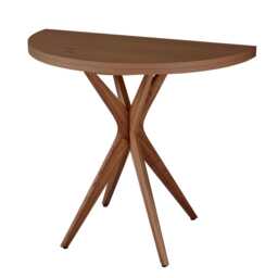Half Round Extendable Dining Table Jubi Ashveneer - thumbnail 4