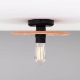 Bog Oak Organic Ceramic Disc Ceiling Light Red Iron 11 - thumbnail 4