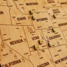 National Park Map Poster, Push Pin Maps Travel Map, Large Us Wooden Wall Art, Apartment Wood Decor, 5Th Anniversary Gift - thumbnail 2