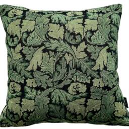 Acanthus Cushion Cover William Morris Tapestry Woven Green Leaves Fabric 16-24 In - thumbnail 2