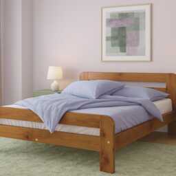 Handmade Solid Pine Wood Bed Frame - Nordic Style - thumbnail 3
