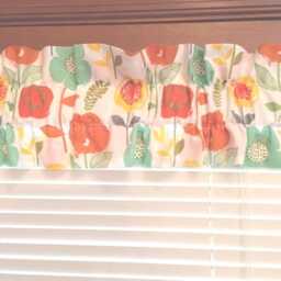 "Waverly Inspirations Ruffled Sleeve Valance ~ Please Note Valances Are 42"" Wide By 7.5"" Deep With A 3" - thumbnail 1