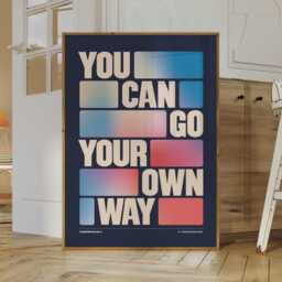 You Can Go Your Own Way Inspired Lyrics Print - Wall Art A4 A3 A5 Unframed Indie Music Rock Concert - thumbnail 3